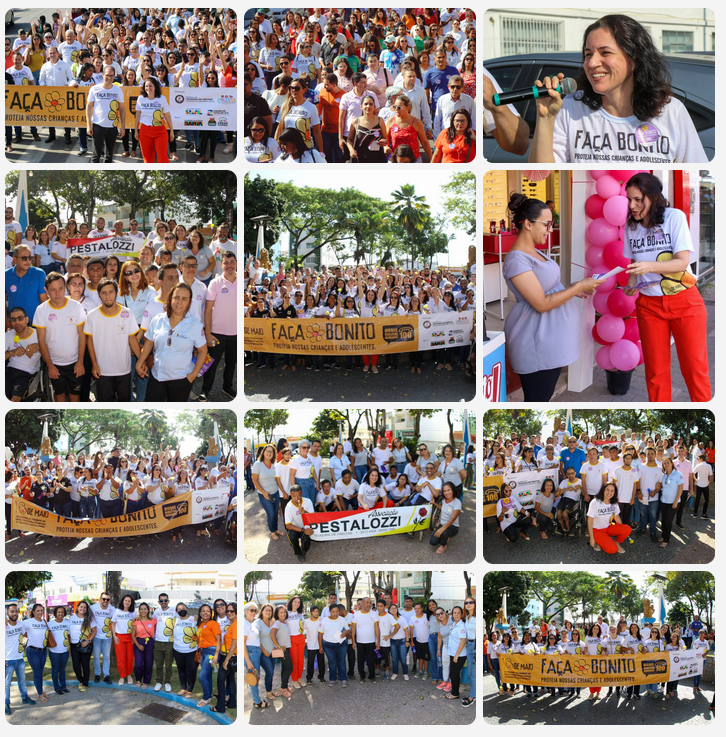 Caminhada da campanha Faça Bonito promove a conscientização e o combate da violência sexual contra crianças e adolescentes; confira