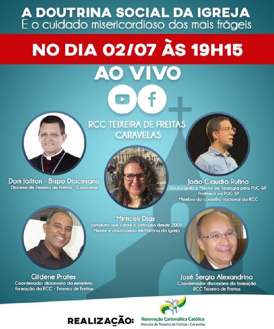 RCC promove Live formativa com convidados especiais