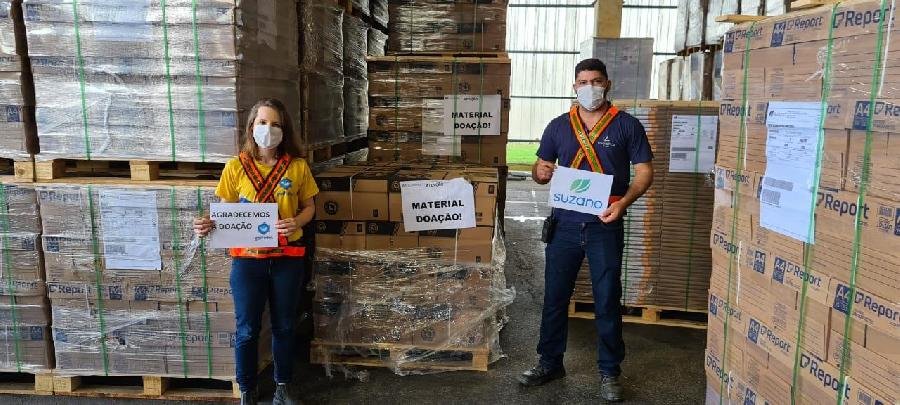 Suzano doa caixas de papel A4 para Secretarias de Educação dos municípios do Extremo Sul da Bahia