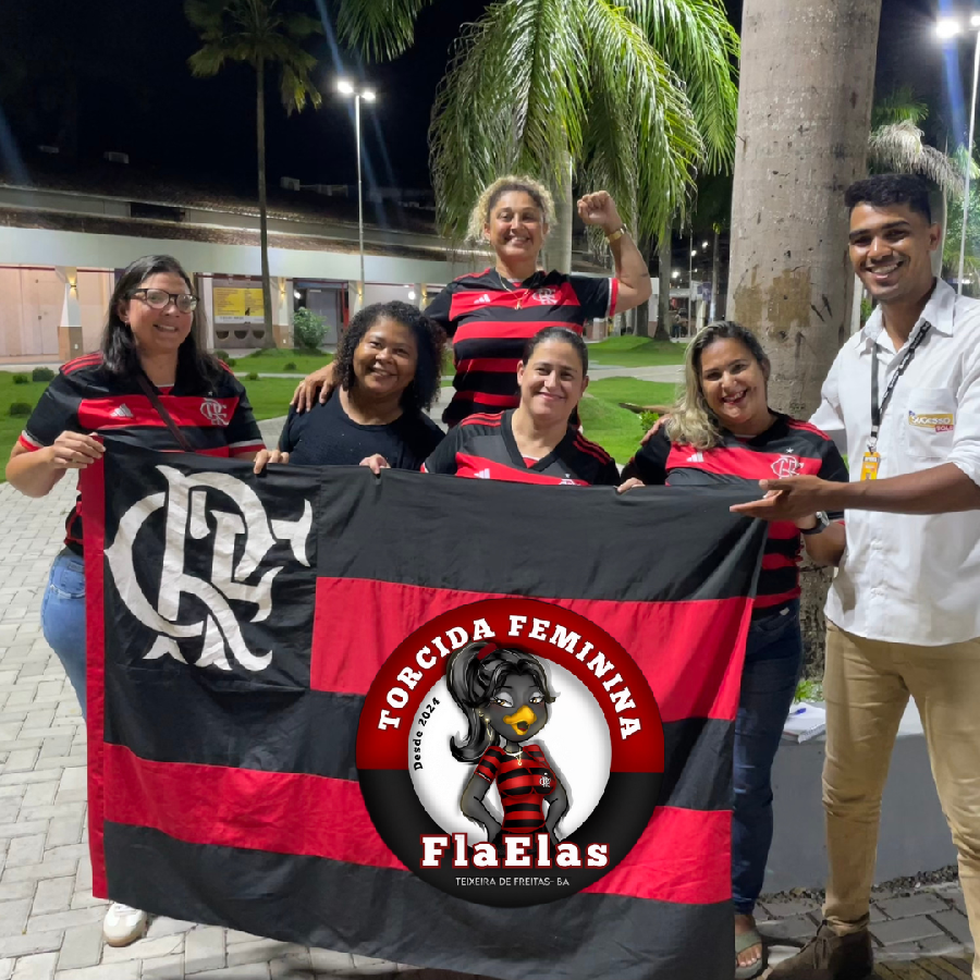 Mulheres flamenguistas criam espaço seguro para torcer em Teixeira de Freitas Mulheres flamenguistas criam espaço seguro para torcer em Teixeira de Freitas