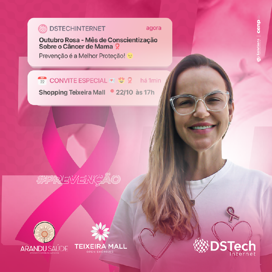 DSTech e Arandu Saúde fazem mais pelo Outubro Rosa