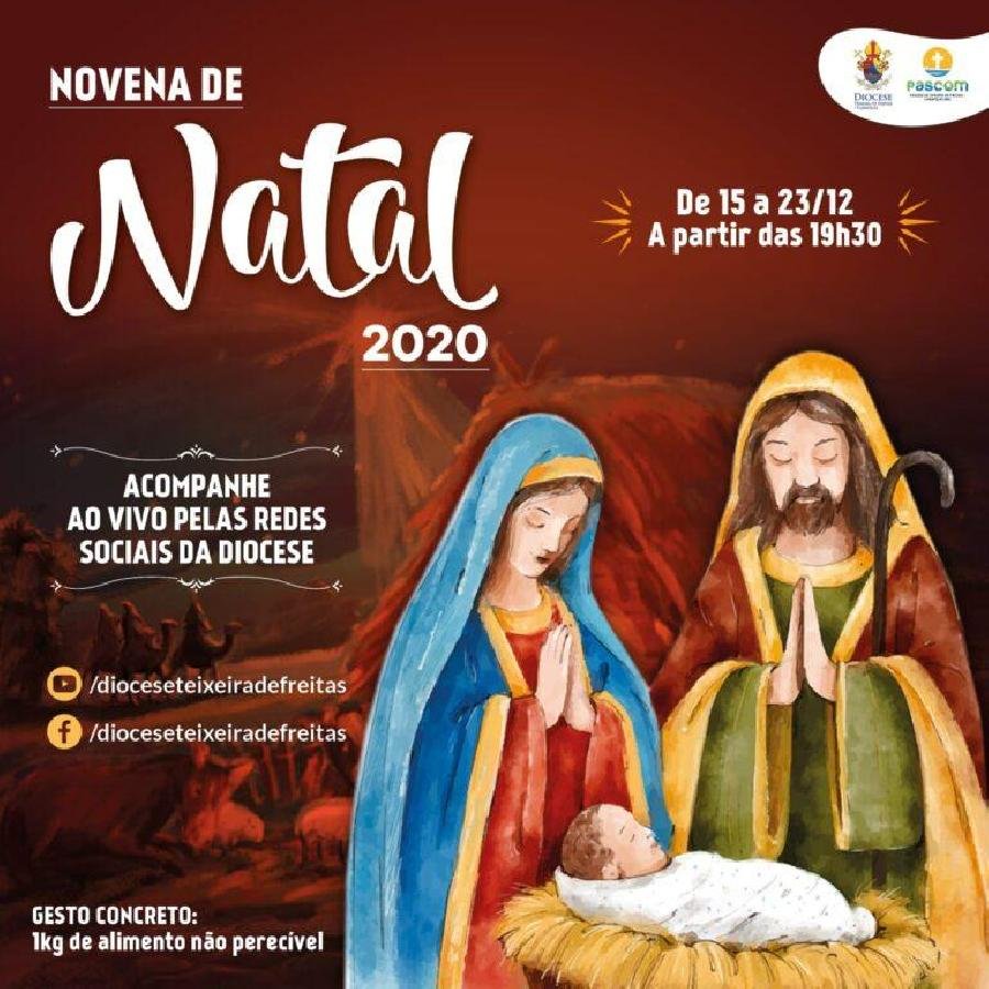 Diocese realizará Novena de Natal nos dias 15 a 23 de dezembro