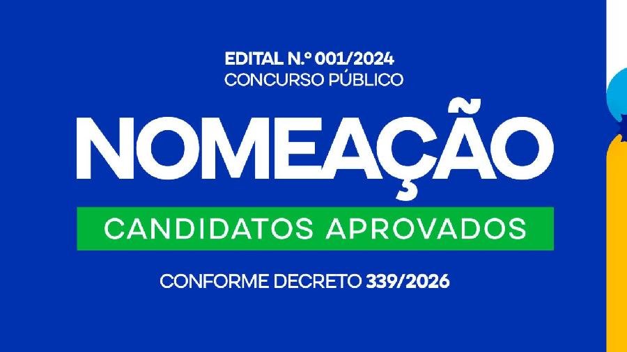 Prefeitura nomeia candidatos aprovados no Concurso Público 001/2024