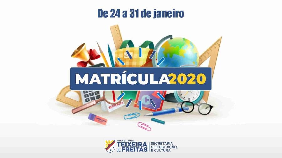 Matrículas na rede municipal de ensino abrem no dia 24 de janeiro