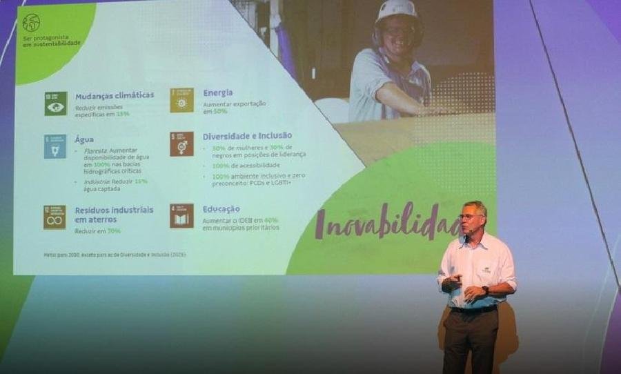 Suzano anuncia como metas de longo prazo aumentar captura de carbono e contribuir para reduzir pobreza e consumo de plástico 