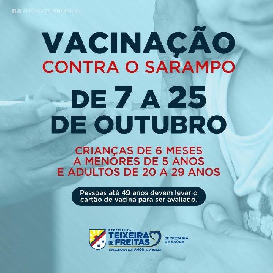 Começa na segunda-feira (7) a campanha de vacinação contra o sarampo