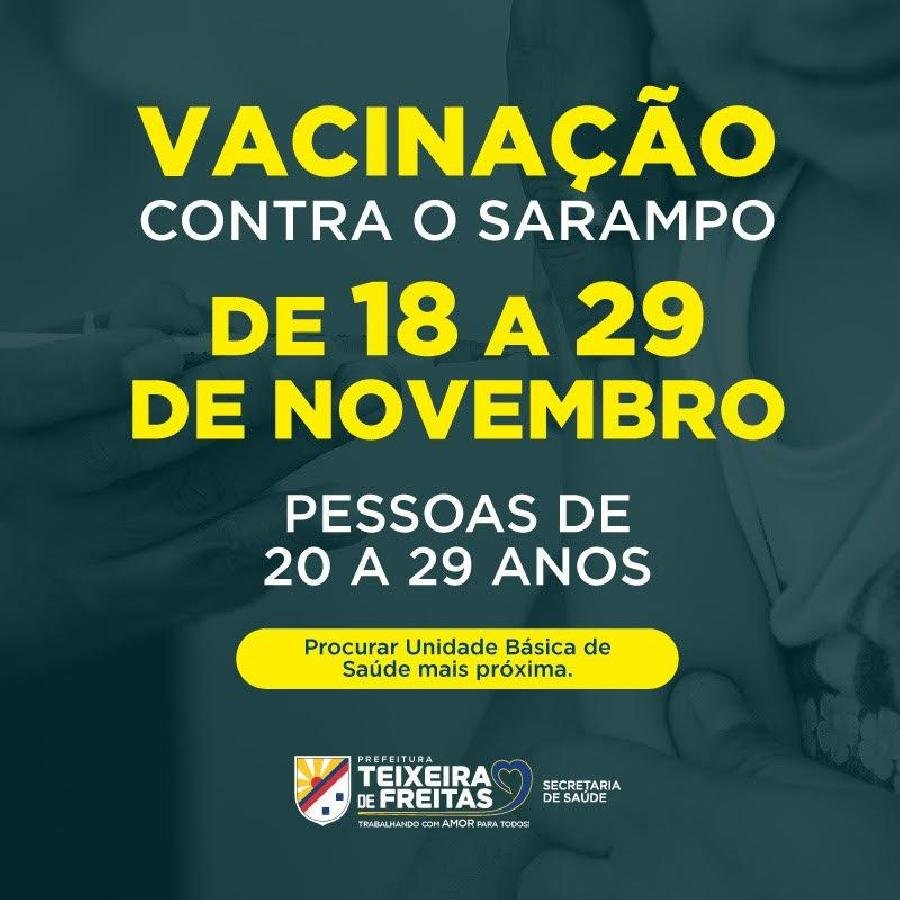 Começou nesta segunda-feira (18) mais uma etapa da campanha de vacinação contra o sarampo