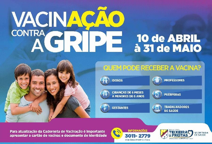  Teixeira de Freitas inicia campanha de vacinação no dia 10 de abril