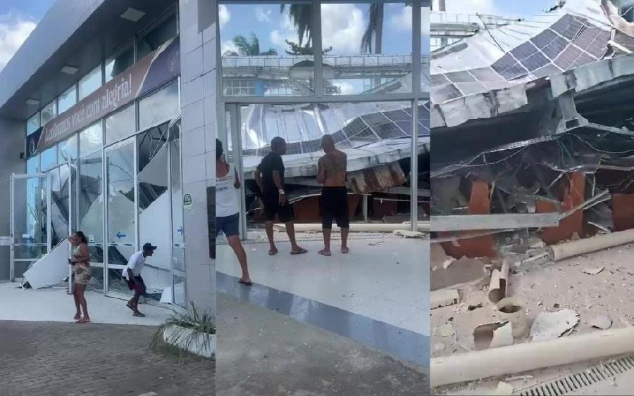 Teto de igreja desaba no Recife; duas pessoas morreram