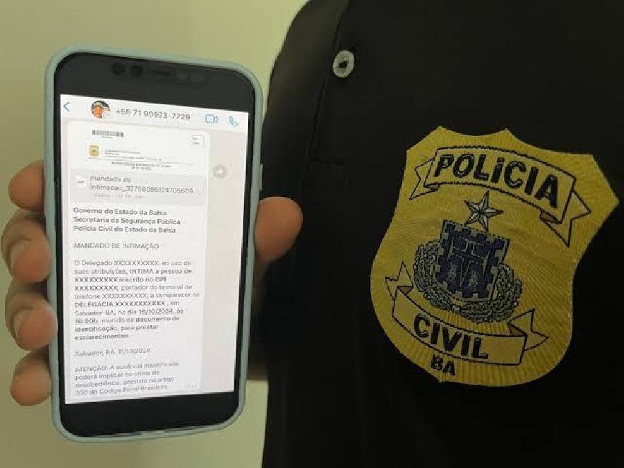Polícia Civil da Bahia moderniza comunicação e agora envia intimações via WhatsApp